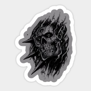 Skull Kunai Sticker